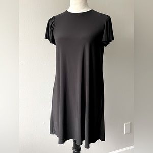 Nik and Nash Short Sleeve Black Midi Dress